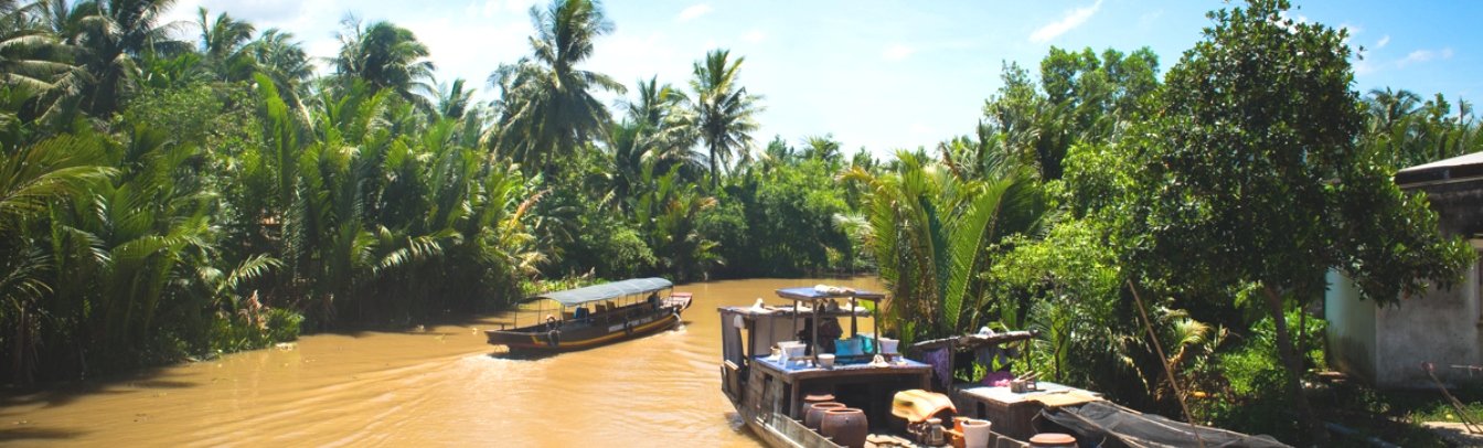 Eine Bootsfahrt durch palmengesäumte Flüsschen und Kanäle verspricht mehrere tolle Erlebnisse