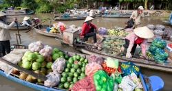 Besuch des schwimmenden Marktes Cai Rang - ein Höhepunkt auf der Tour