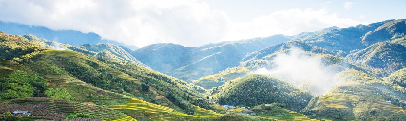 Grandiose Landschaft von Sapa, Vietnam