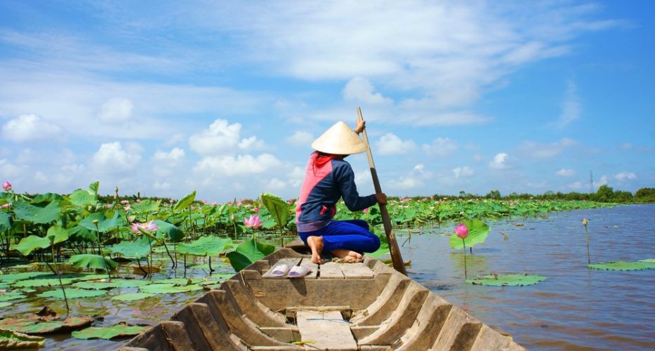 Während Ihrem Vietnam Urlaub können Sie dasLeben im Mekong-Delta erleben