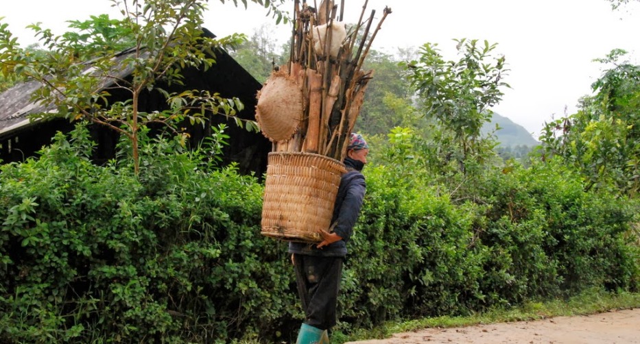 Ein bescheidenes Leben im Dorf Na Hoi