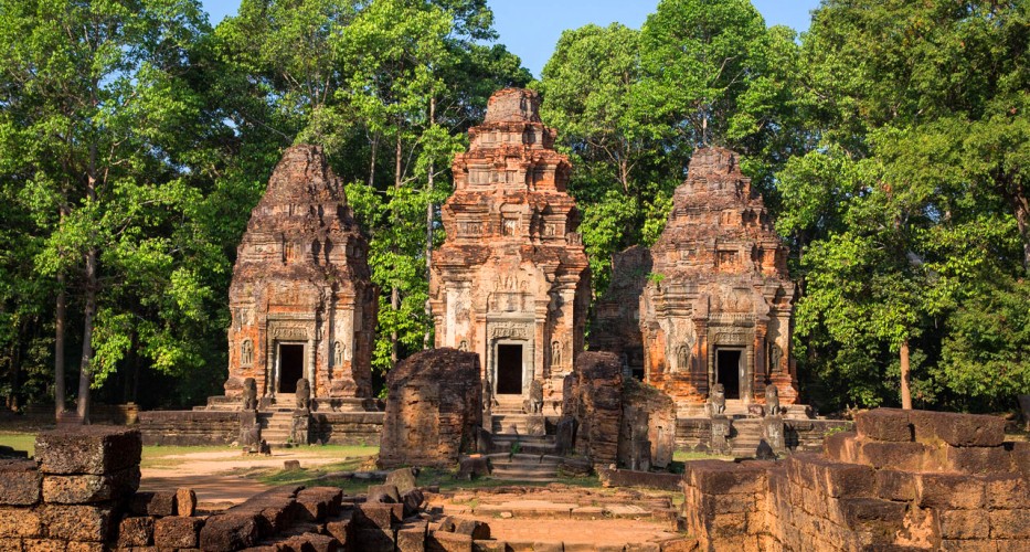 Preah Ko, einer der Tempel der Roluos-Tempelgruppe