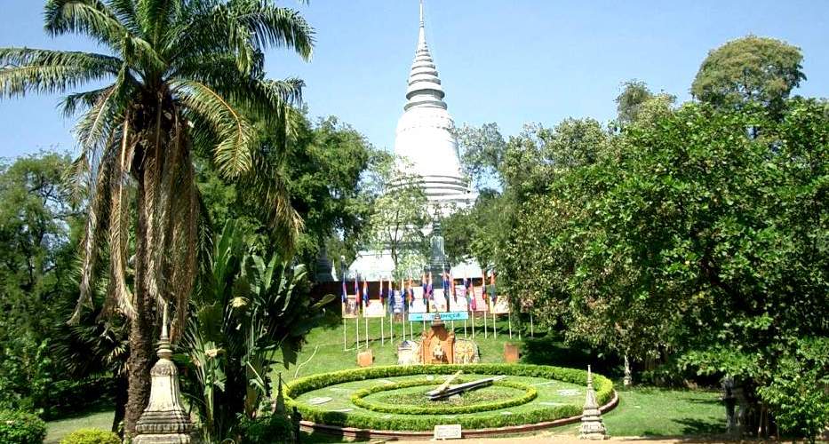 Wat Phnom Tempel von Phnom Penh, Kambodscha