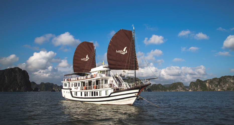 Überblick der Halong Dschunke LaFairy Sails