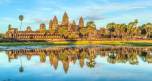 Überblick von der Tempelanlage Angkor Wat, Kambodscha