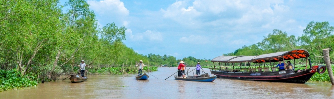 Auf dem Wasserweg durch das Mekong-Delta mit Mekong Eyes