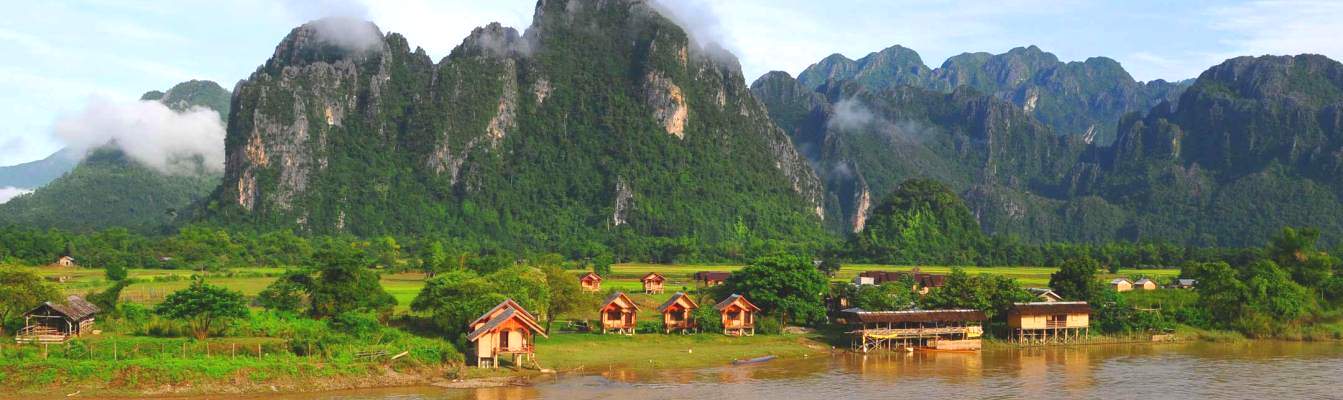 Die unberührte Naturschönheit von Vang Vieng, Laos