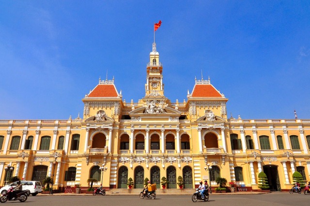 Das Rathaus gilt als eins der bekanntesten Wahrzeichen der Ho-Chi-Minh-Stadt