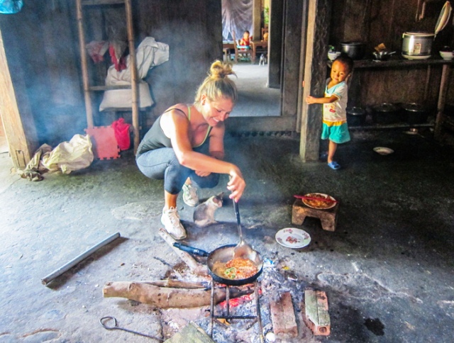 Kochen bei einer Gastfamilie in Sapa