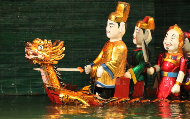 Die Legende über Hoan-Kiem-See zählt zu den Hauptthemen für eine Wasserpuppenshow